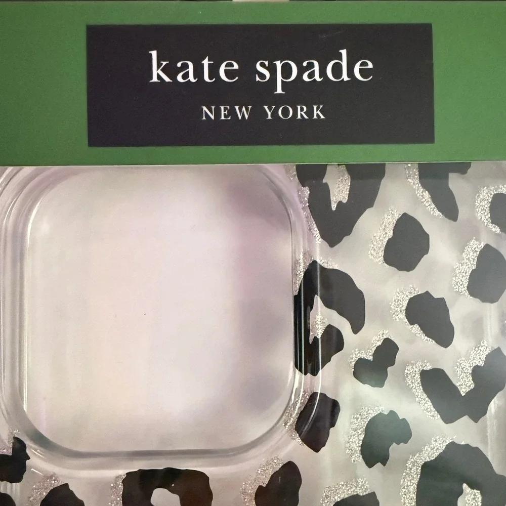 Kate Spade iPhone 16 Pro Max Case MagSafe Glitter Leopard Print Protective NIB